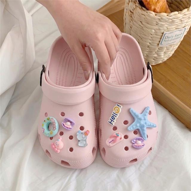 Dép Nữ MWC 8856 - Dép Sandal Eva Nữ Gắn Charm Sao Biển Đại Dương Sinh Động, Êm Nhẹ, Bền Đẹp.