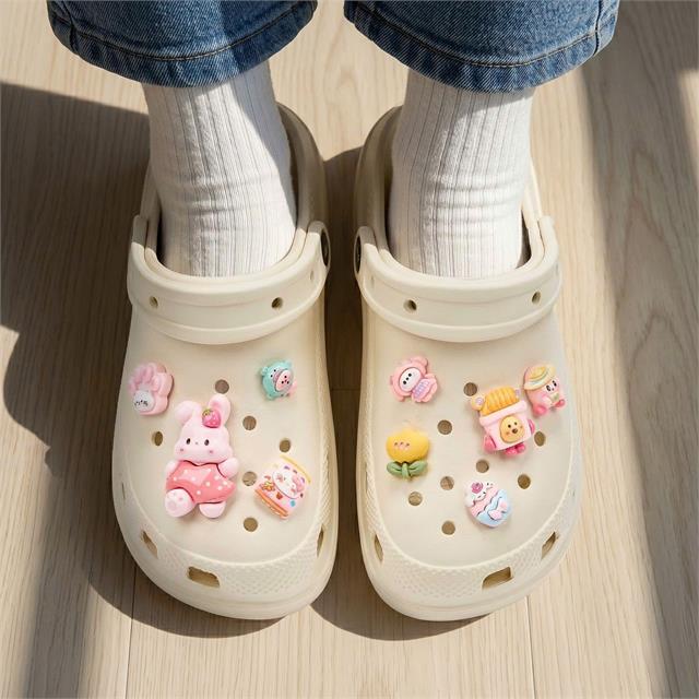 Dép Nữ MWC 8880 - Dép Sandal Eva CharmThỏ Hồng, Hoa Nơ Xinh Xắn, Êm Nhẹ, Bền Đẹp.