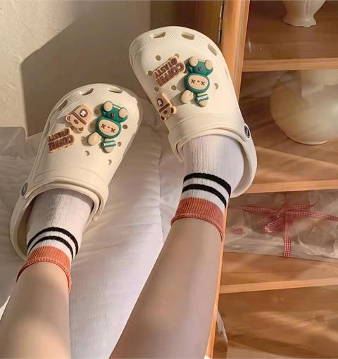 Dép Nữ MWC 8884 - Dép Sandal Eva Charm Thỏ Xanh Xinh Xắn, Êm Nhẹ, Bền Đẹp, Mang Đậm Phong Cách Hàn.