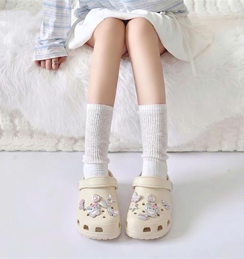 Dép Nữ MWC 8699 - Dép Sandal Eva Nữ Gắn Sticker Sao, Tim, Gấu Bướm Mạ Bạc Dễ Thương, Hottrend.