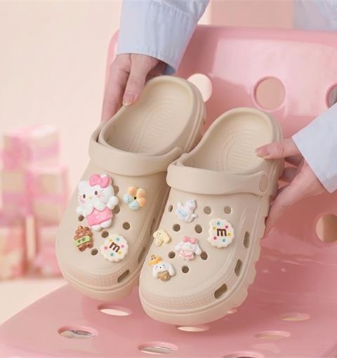 Dép Nữ MWC 8797 - Dép Sandal Eva Nữ Gắn Charm Mèo Nơ, Gấu Hoa Siêu Cute, Êm Nhẹ, Hot Trend.