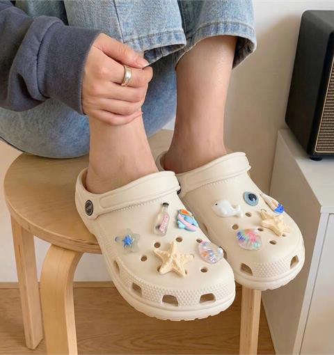 Dép Nữ MWC 8702 - Dép Sandal Eva Nữ Gắn Sticker Đại Dương Xanh Năng Động, Trẻ Trung, Thời Trang.