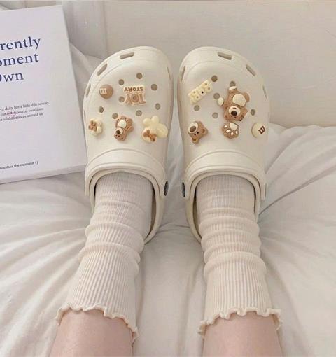 Dép Nữ MWC 8894 - Dép Sandal Nữ Charm Gấu Hoa, Baby Nhẹ Nhàng, Dễ Phối Đồ, Đi Học, Đi Chơi Cực Xinh.