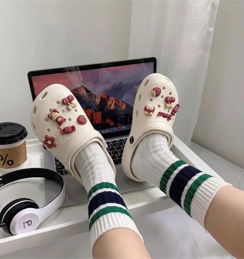 Dép Nữ MWC 8901 - Dép Sandal Eva Charm Búp Bê, Gấu Hoa Xinh Xắn, Êm Nhẹ, Bền Đẹp, Phong Cách Hàn Quốc.