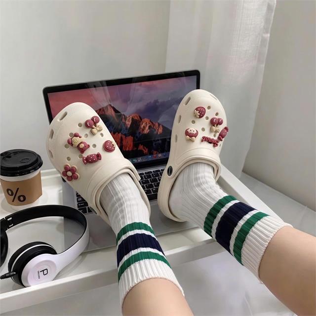 Dép Nữ MWC 8901 - Dép Sandal Eva Charm Búp Bê, Gấu Hoa Xinh Xắn, Êm Nhẹ, Bền Đẹp, Phong Cách Hàn Quốc.