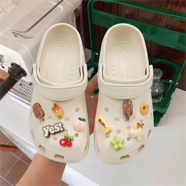 Dép Nữ MWC 8902 - Dép Eva Nữ Gắn Charm Bánh, Kem, Cherry Dễ Thương, Nữ Tính, Đi Học, Đi Chơi Cực Xinh.