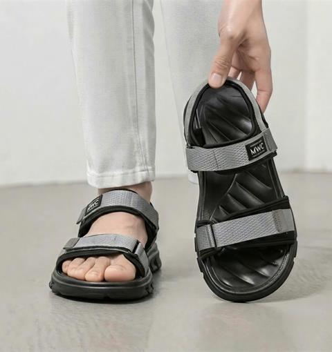 Giày Sandal Nam MWC 7080 - Sandal Nam Quai Ngang Phối Dán Cài Thanh Lịch, Êm Nhẹ, Nam Tính, Bền Đẹp.