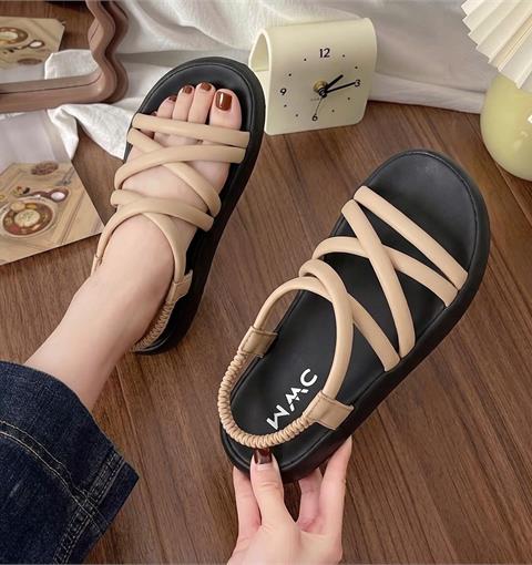 Giày Sandal Nữ MWC E227 - Sandal Nữ Quai Mảnh Chéo Thanh Lịch, Đi Học, Đi Chơi, Bền Đẹp, Thời Trang.