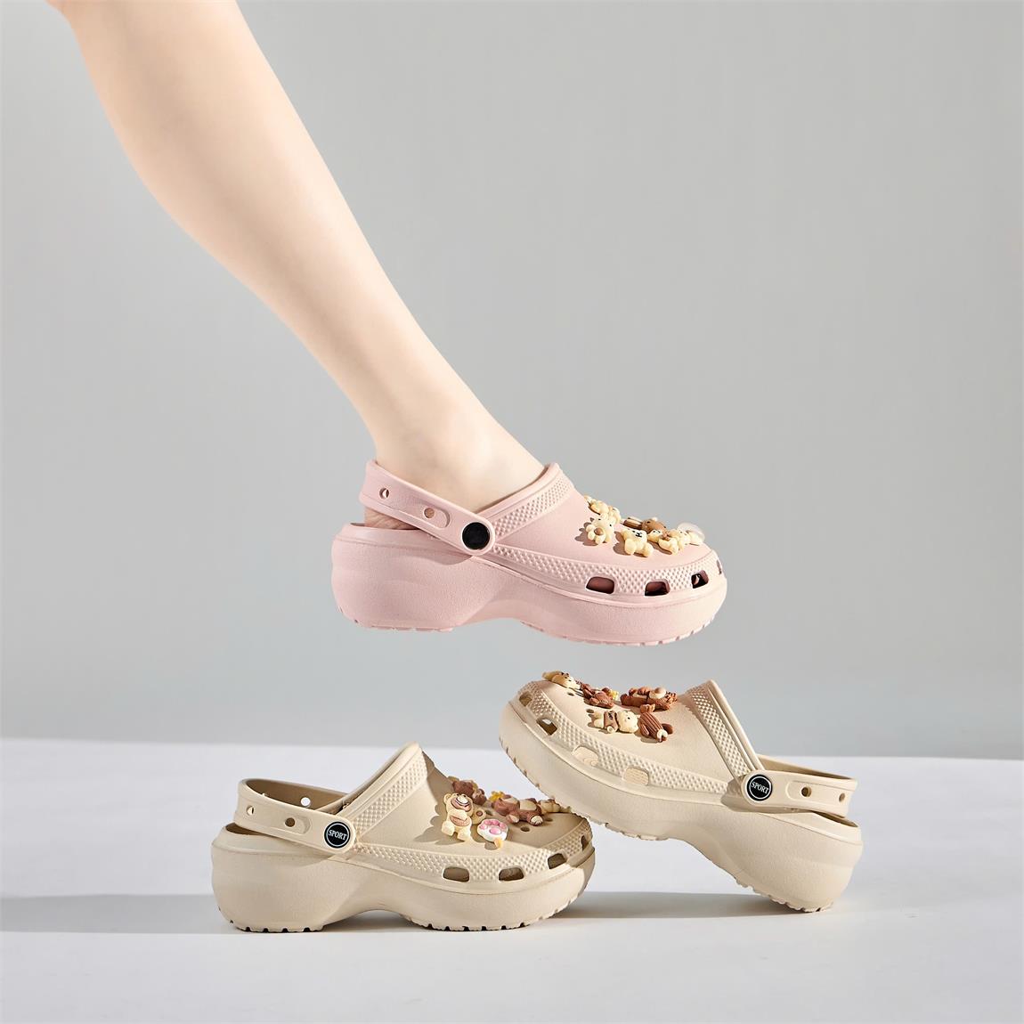 Dép Crocs De Cao 7cm