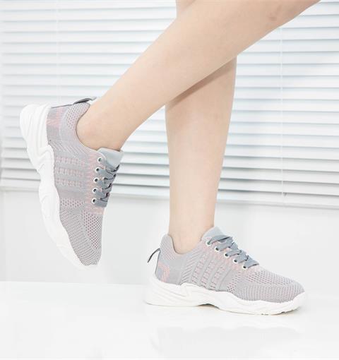 Giày thể thao nữ MWC - 0650 Giày Thể Thao Nữ Phối Màu Thể Thao Thời Trang,Sneaker Vải Siêu Êm Chân Đế Bằng Cao 3cm Hot Trend