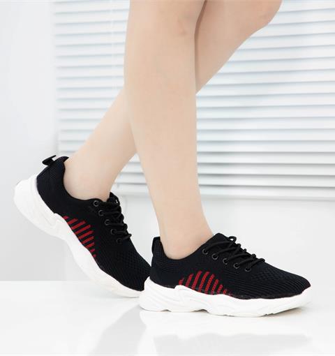 Giày thể thao nữ MWC - 0651 Giày Thể Thao Nữ Phối Sọc Màu Siêu Cute,Sneaker Vải Siêu Êm Chân Đế Bằng 2CM Hot Trend