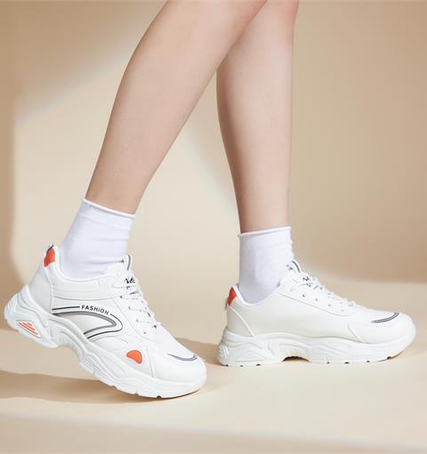 Giày thể thao nữ MWC NUTT- A151 Giày Thể Thao Nữ Phối Màu Siêu Cute,Sneaker Da Êm Chân Đế Bằng Hot Trend