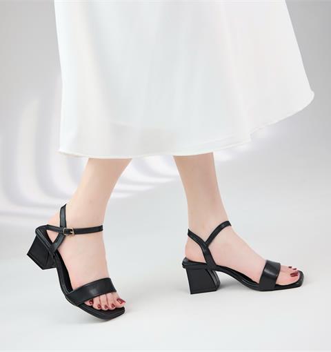Giày Sandal Cao Gót MWC 4400 - Saldal Nữ Quai Ngang Siêu Bền Đẹp, Sandal Nữ Gót Vuông Cao 5 Phân Thanh Lịch, Thời Trang.