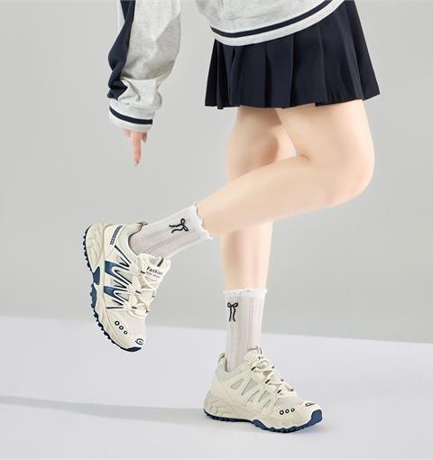 Giày Thể Thao Nữ MWC A321 - Giày Chunky Sneakers Nữ Da Phối Lưới Thoáng Khí, Hoạ Tiết Chữ Độc Đáo, Năng Động, Trẻ Trung.