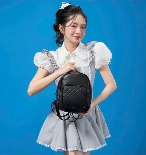 BALO MWC 1294 - Balo Da Mini Girl Phố Đi Học, Đi Làm, Đi Chơi Thanh Lịch, Hiện Đại.
